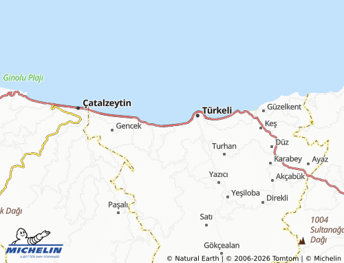 MICHELIN Gündoğdu map - ViaMichelin