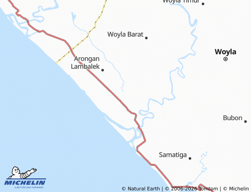 MICHELIN Panton Makmur map - ViaMichelin