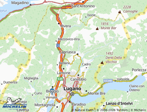 MICHELIN Sala Capriasca map - ViaMichelin