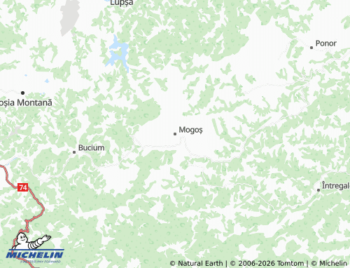 MICHELIN Mogoș map - ViaMichelin