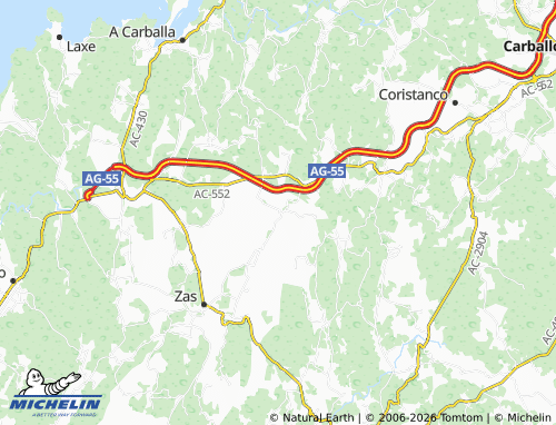 MICHELIN O Sisto map - ViaMichelin