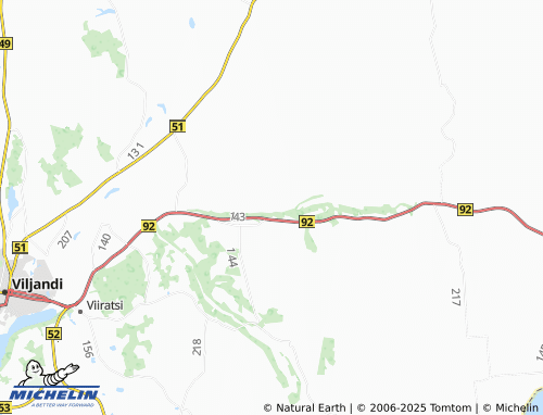 MICHELIN Tusti map - ViaMichelin