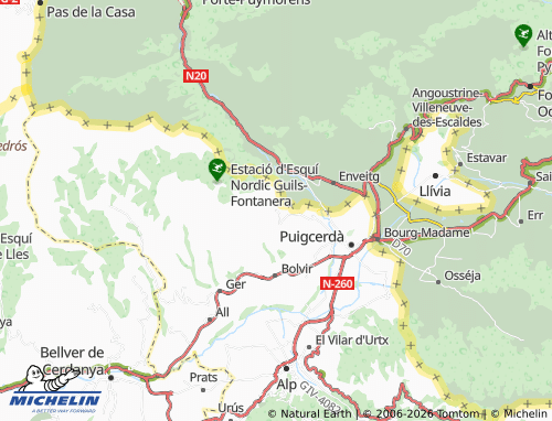 Mappa MICHELIN Guils de Cerdanya - ViaMichelin
