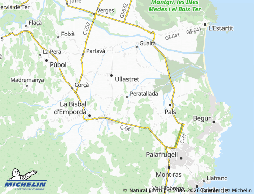 Kaart MICHELIN Peratallada - ViaMichelin