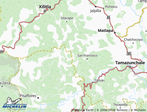 MICHELIN Aguazarca map - ViaMichelin