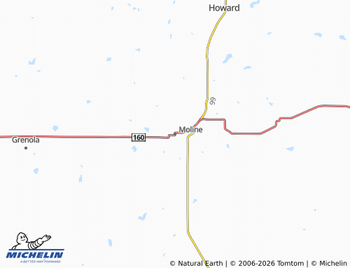 Mappa MICHELIN Moline - ViaMichelin