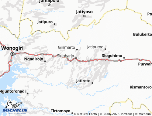 Mapa MICHELIN Sidoharjo - ViaMichelin