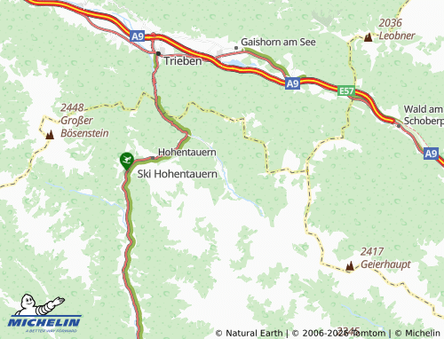 MICHELIN Triebental map - ViaMichelin