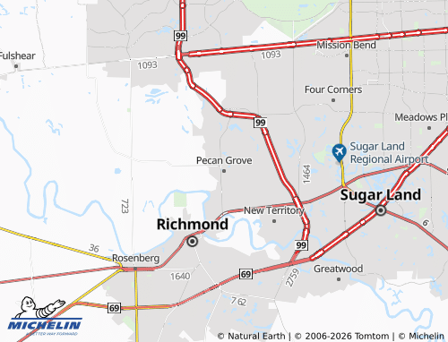 Mapa MICHELIN Pecan Grove - ViaMichelin