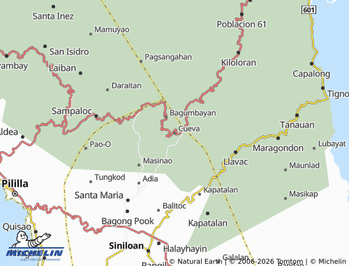 MICHELIN Cueva map - ViaMichelin