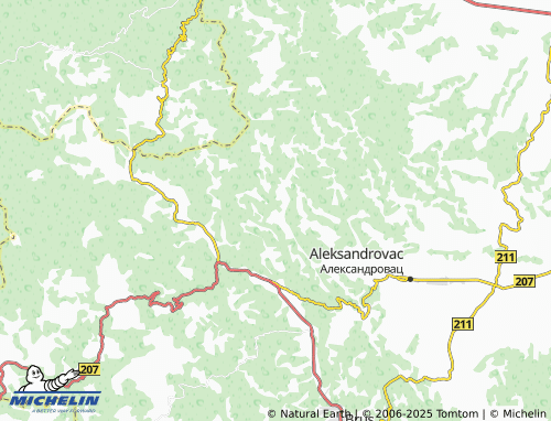 MICHELIN Vrbnica map - ViaMichelin