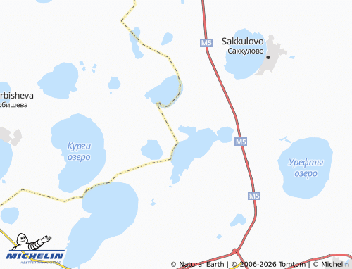 MICHELIN-Landkarte Uzunkul' SNT - ViaMichelin