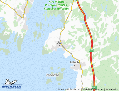 MICHELIN Åsa map - ViaMichelin