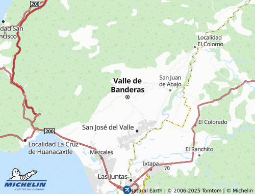Kaart MICHELIN Valle de Banderas - ViaMichelin