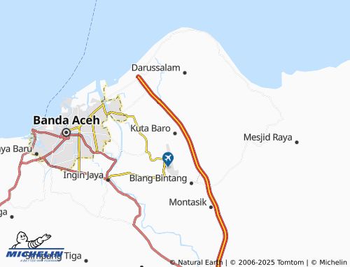 MICHELIN Kuta Baro map - ViaMichelin