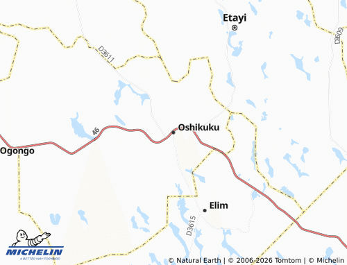MICHELIN Oshikuku map - ViaMichelin