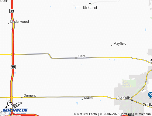 Mapa MICHELIN Clare - ViaMichelin