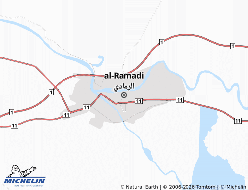 Kaart MICHELIN al-Ramadi - ViaMichelin