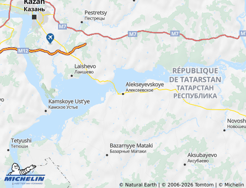 MICHELIN-Landkarte Alekseevsky Bezirk - ViaMichelin