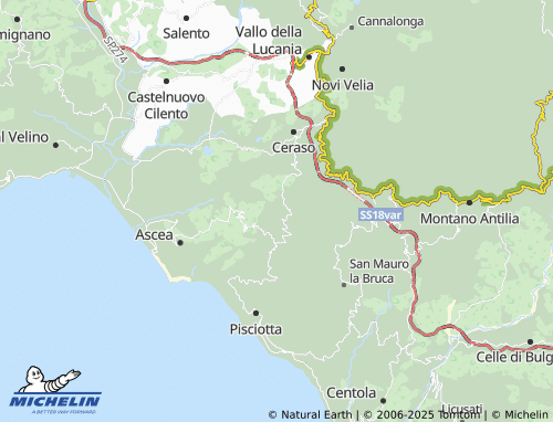 Mapa MICHELIN San Pantaleo - ViaMichelin
