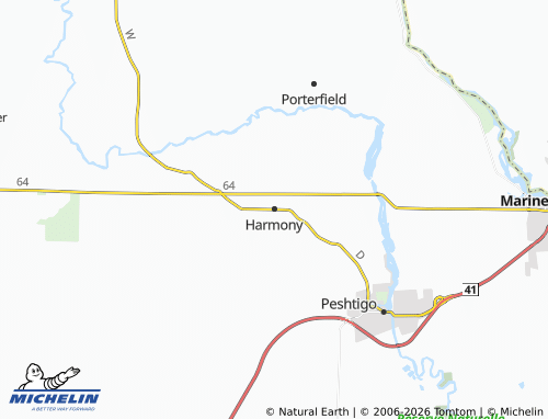 Mappa MICHELIN Harmony - ViaMichelin