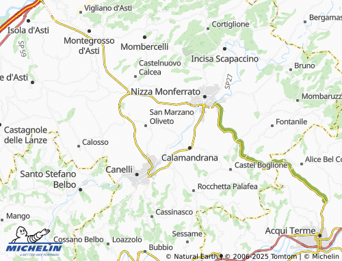 MICHELIN Valle San Giovanni map - ViaMichelin