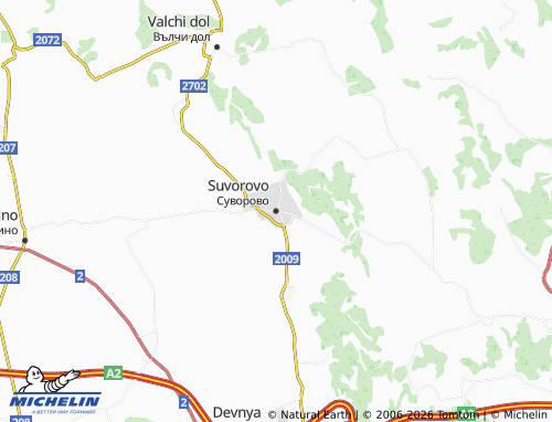 Mapa MICHELIN Suvorovo - ViaMichelin