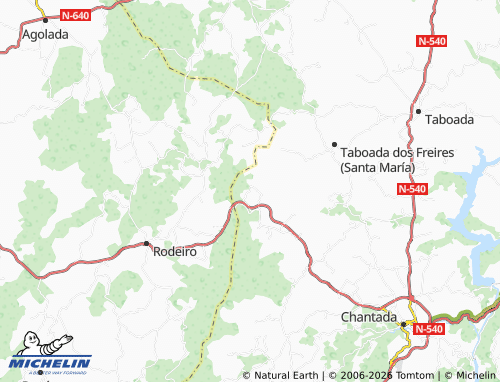 MICHELIN Quinzán do Monte map - ViaMichelin