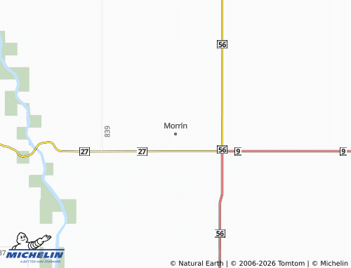 Carte MICHELIN Morrin - ViaMichelin