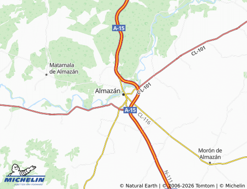MICHELIN Almazán map - ViaMichelin