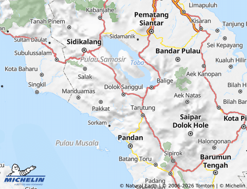 Mapa MICHELIN Humbang Hasundutan - ViaMichelin