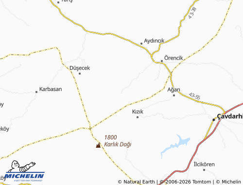 Mappa MICHELIN Abaş - ViaMichelin
