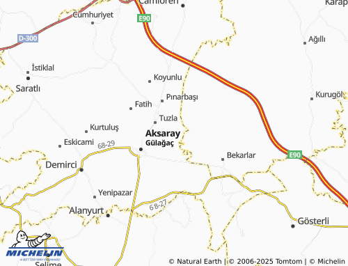 MICHELIN Cumhuriyet map - ViaMichelin