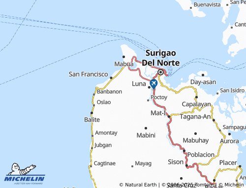 MICHELIN Danao map - ViaMichelin