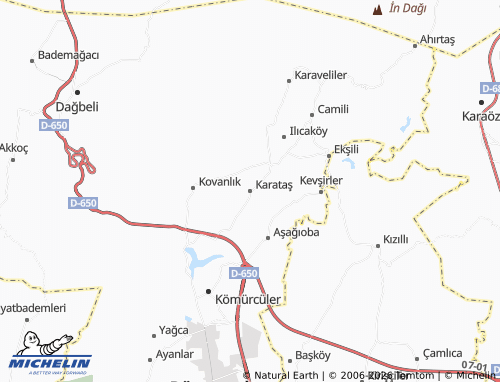 Mappa MICHELIN Karataş - ViaMichelin