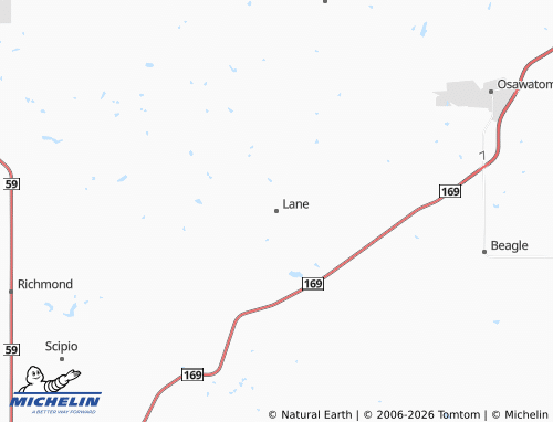 Carte MICHELIN Lane - ViaMichelin