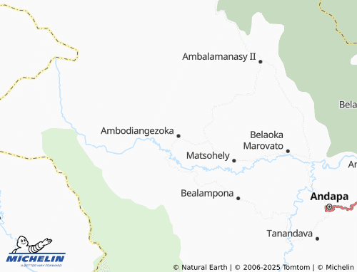 MICHELIN Ambodiangezoka map - ViaMichelin