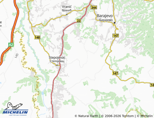 Carte MICHELIN Leskovac - ViaMichelin