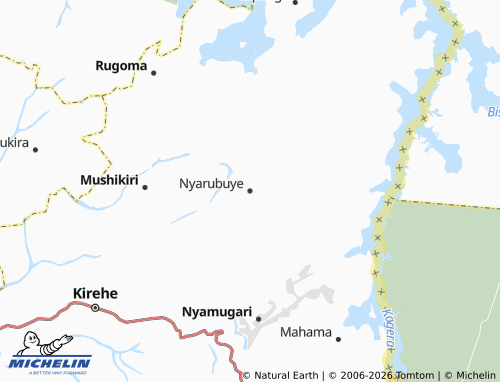 MICHELIN-Landkarte Nyarubuye - ViaMichelin