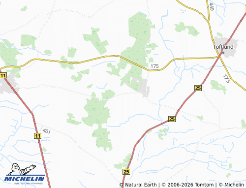MICHELIN Vestergård map - ViaMichelin