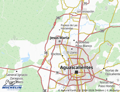 MICHELIN Lomas de Jesús María map - ViaMichelin