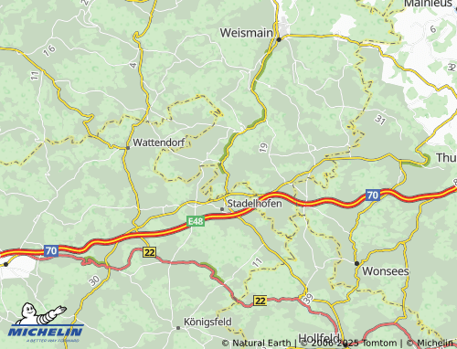 MICHELIN Kleinziegenfeld map - ViaMichelin