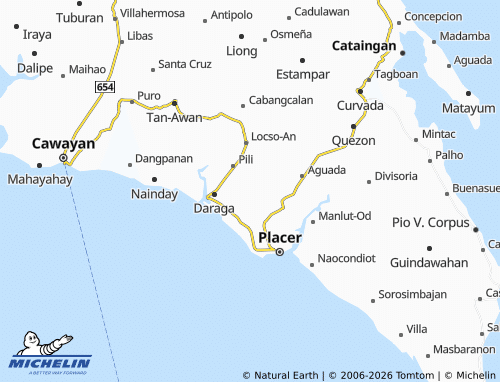 MICHELIN Mahayag map - ViaMichelin