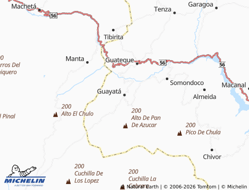 MICHELIN Guayatá map - ViaMichelin