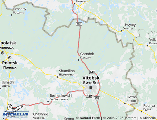 MICHELIN-Landkarte Gorodokskiy rayon - ViaMichelin