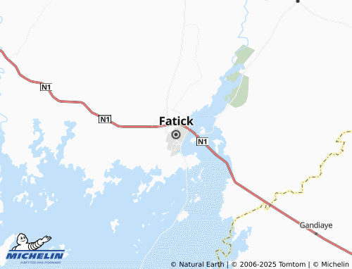 MICHELIN-Landkarte Fatick - ViaMichelin
