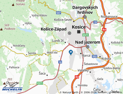 MICHELIN Pereš map - ViaMichelin