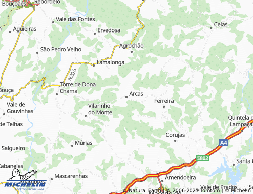 MICHELIN Arcas map - ViaMichelin