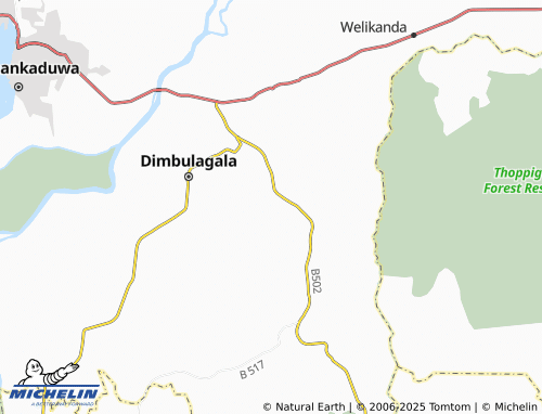 MICHELIN Veheragama map - ViaMichelin