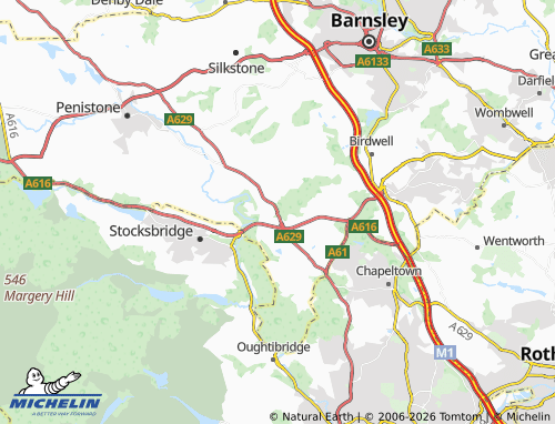Carte MICHELIN Wortley - ViaMichelin